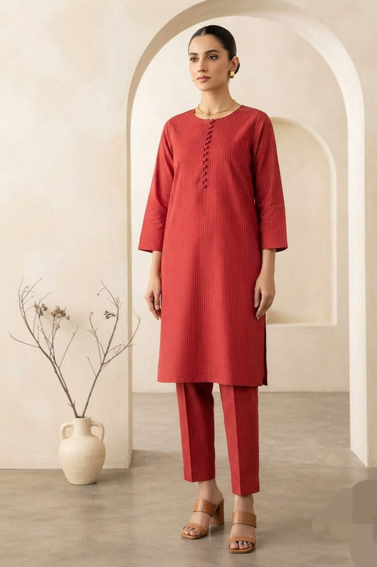 Sapphire Unstitched Plaino Khaddar ST 2pc