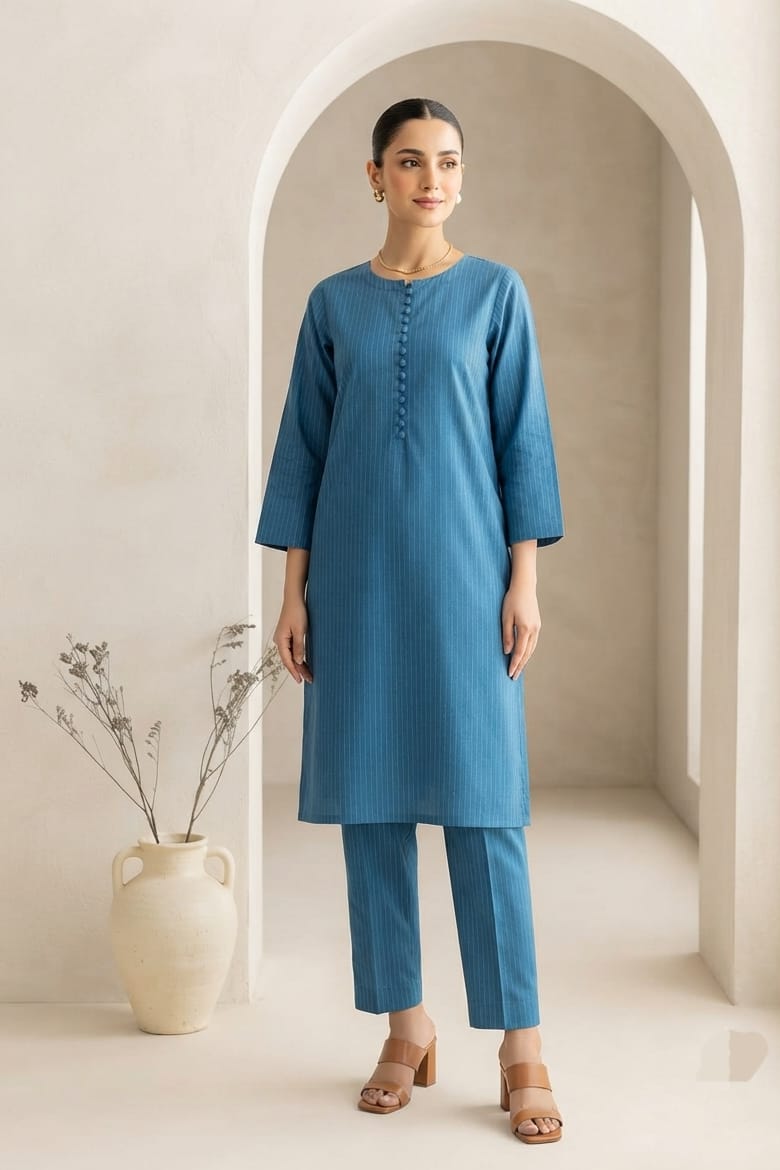 Sapphire Unstitched Plaino Khaddar ST 2pc