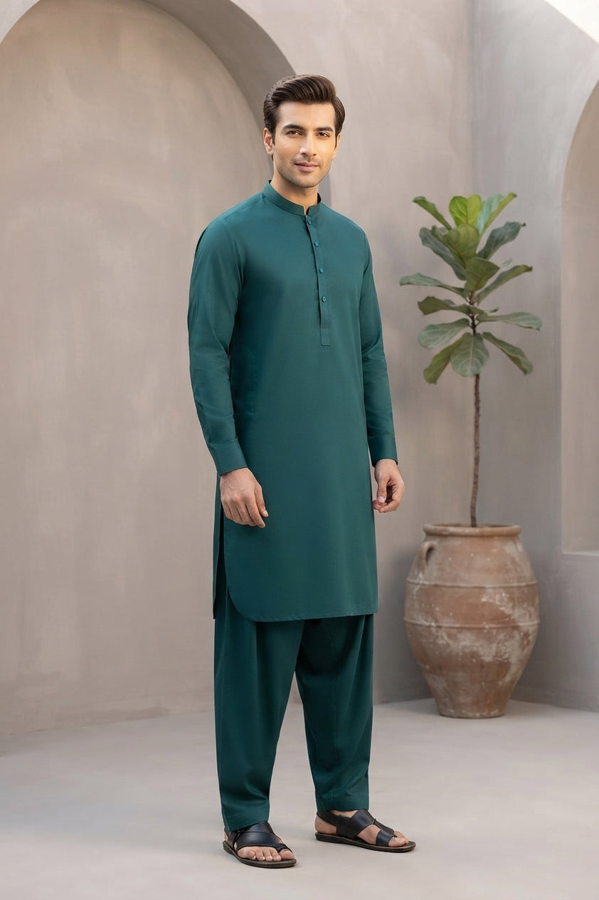 Gul Ahmed Men's Unstitched Wash & Wear