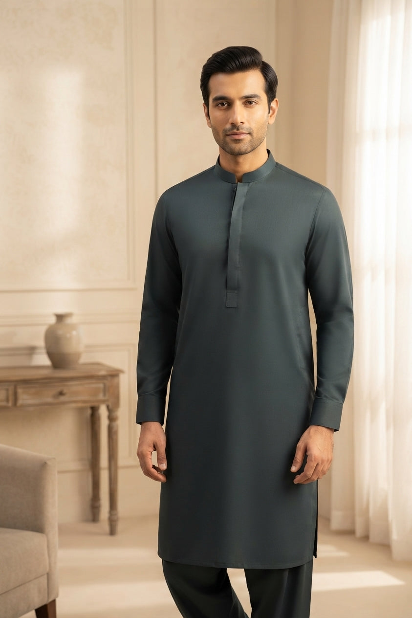 Gul Ahmed Men's Unstitched Wash & Wear