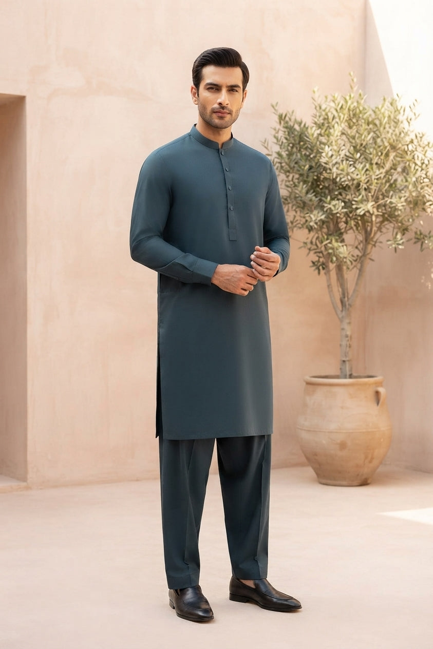 Gul Ahmed Men's Unstitched Wash & Wear