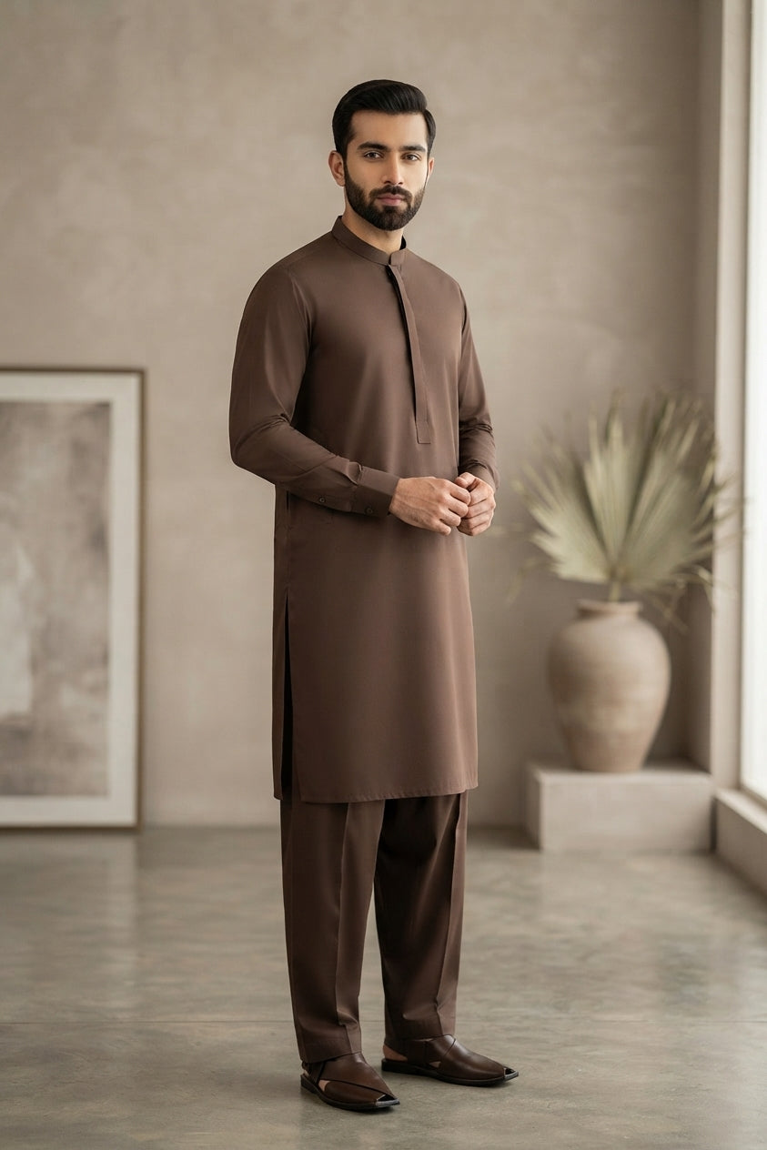 Gul Ahmed Men's Unstitched Wash & Wear