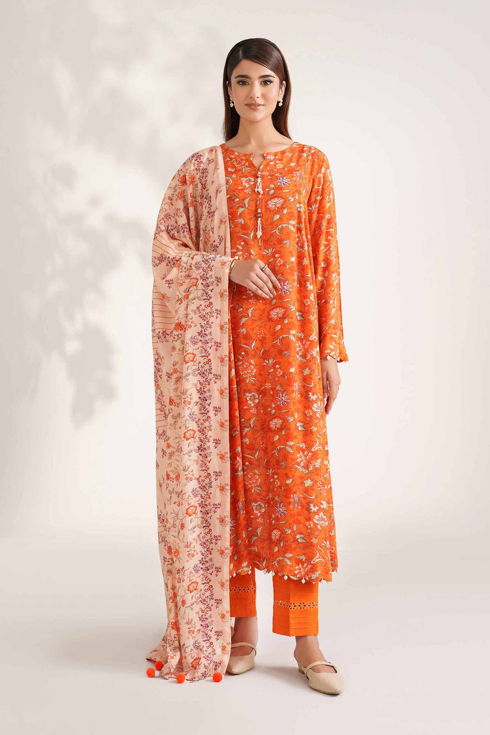 Nishat Unstitched Printed Viscose 3pc