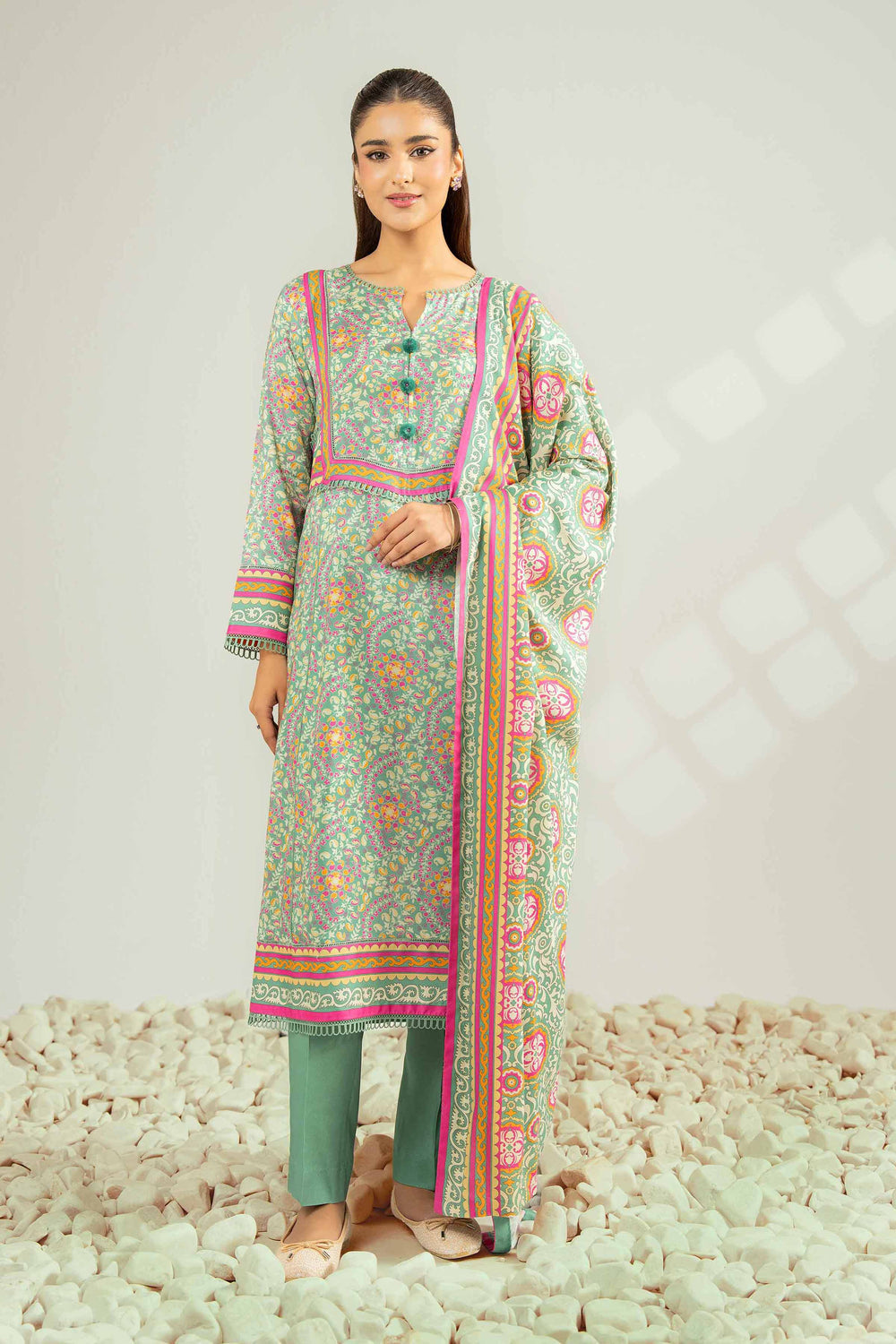 Nishat Unstitched Printed Viscose 3pc