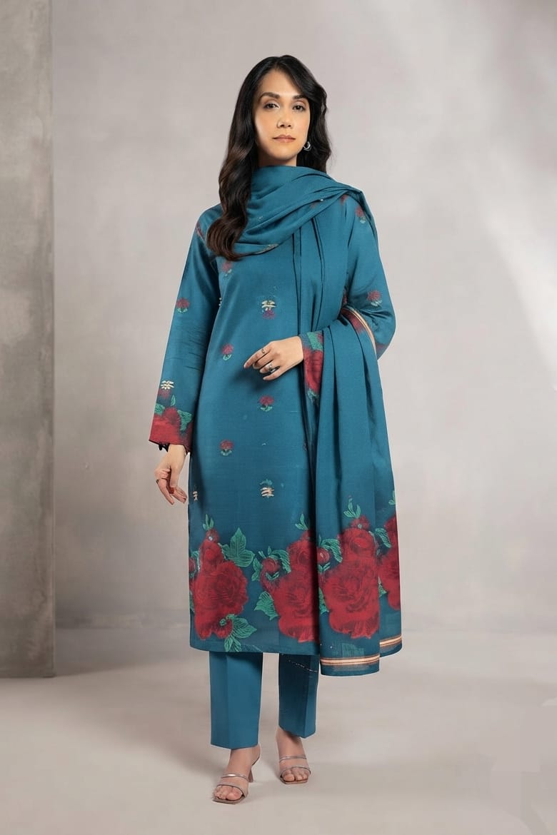 Al Karam Unstitched Doria Cambric Jacquard 3pc