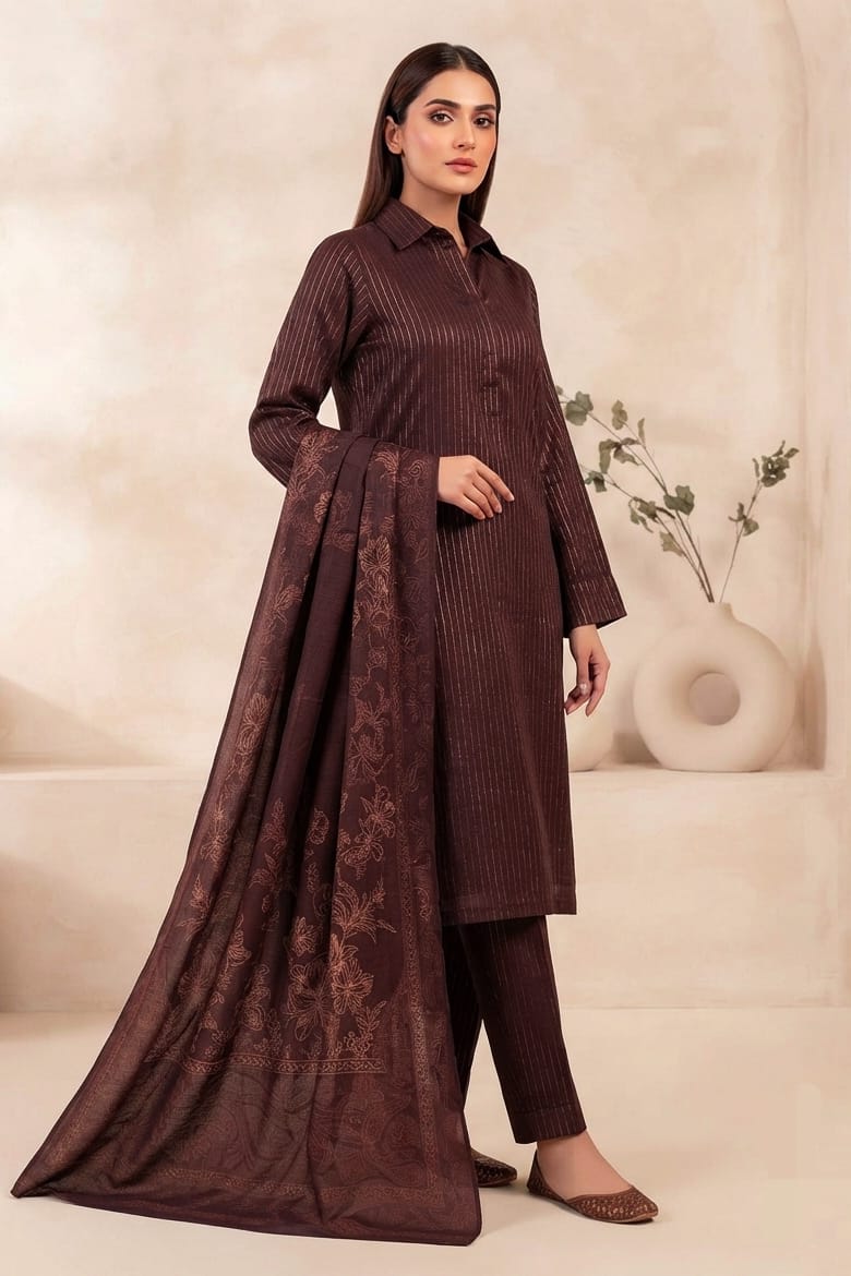 Tawakkal Stitched Jacquard 3pc