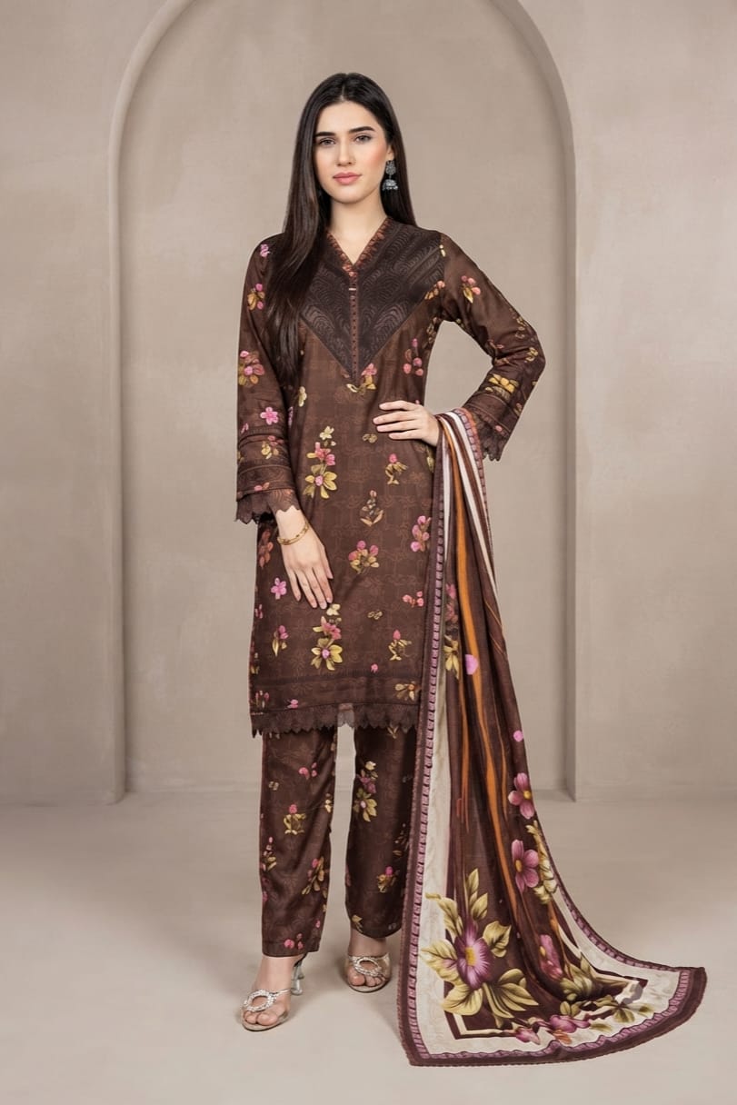 Johra Amalfi Unstitched Printed Staple Slub 3pc