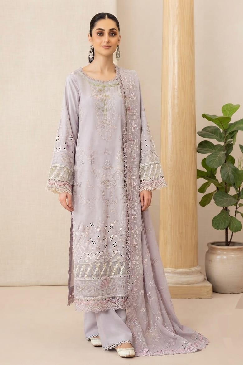 Johra Groove Unstitched Embroidered Resham Karandi 3pc