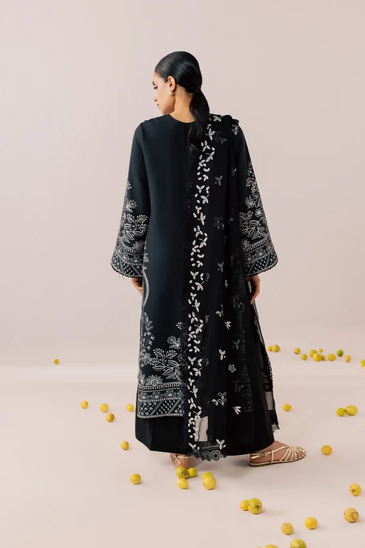 Mahnur Sage Embroidered Luxury Linen 3pc