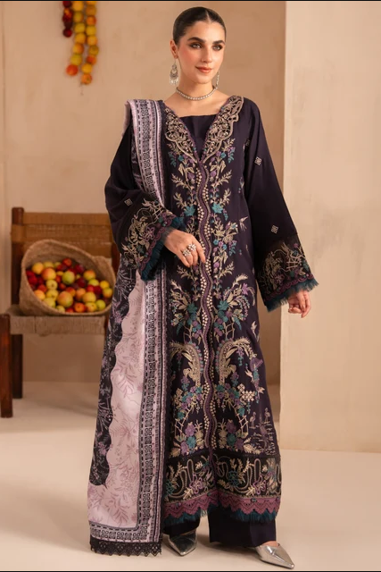 Parishay Veranda Embroidered Luxury Karandi 3pc
