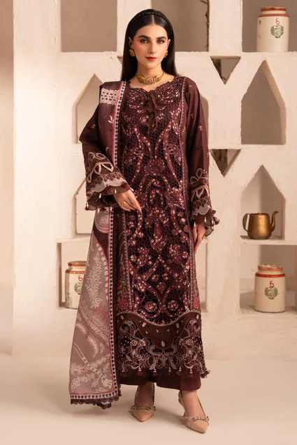 Parishay Veranda Embroidered Luxury Karandi 3pc