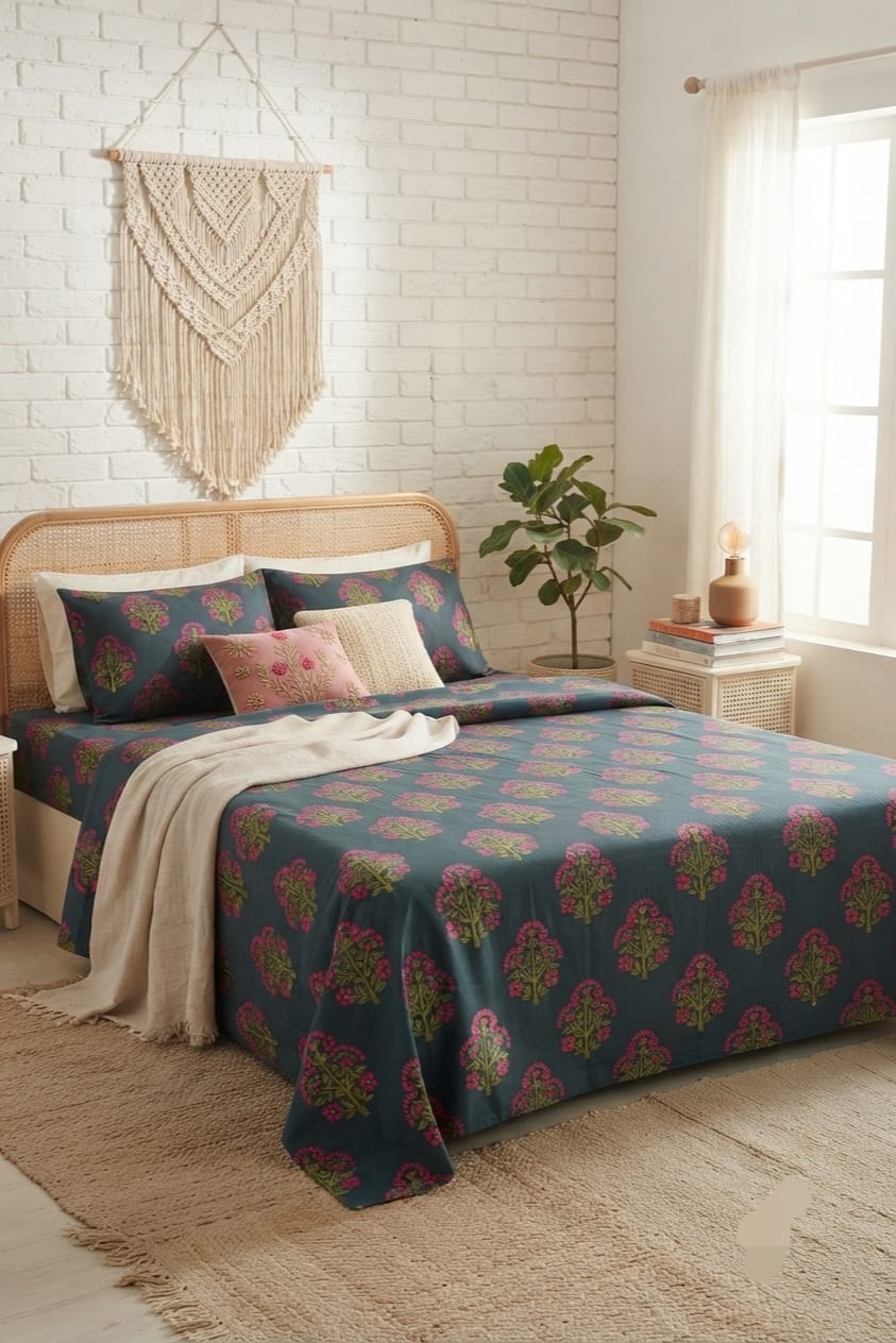 Popular Printed Cotton Bed Sheet