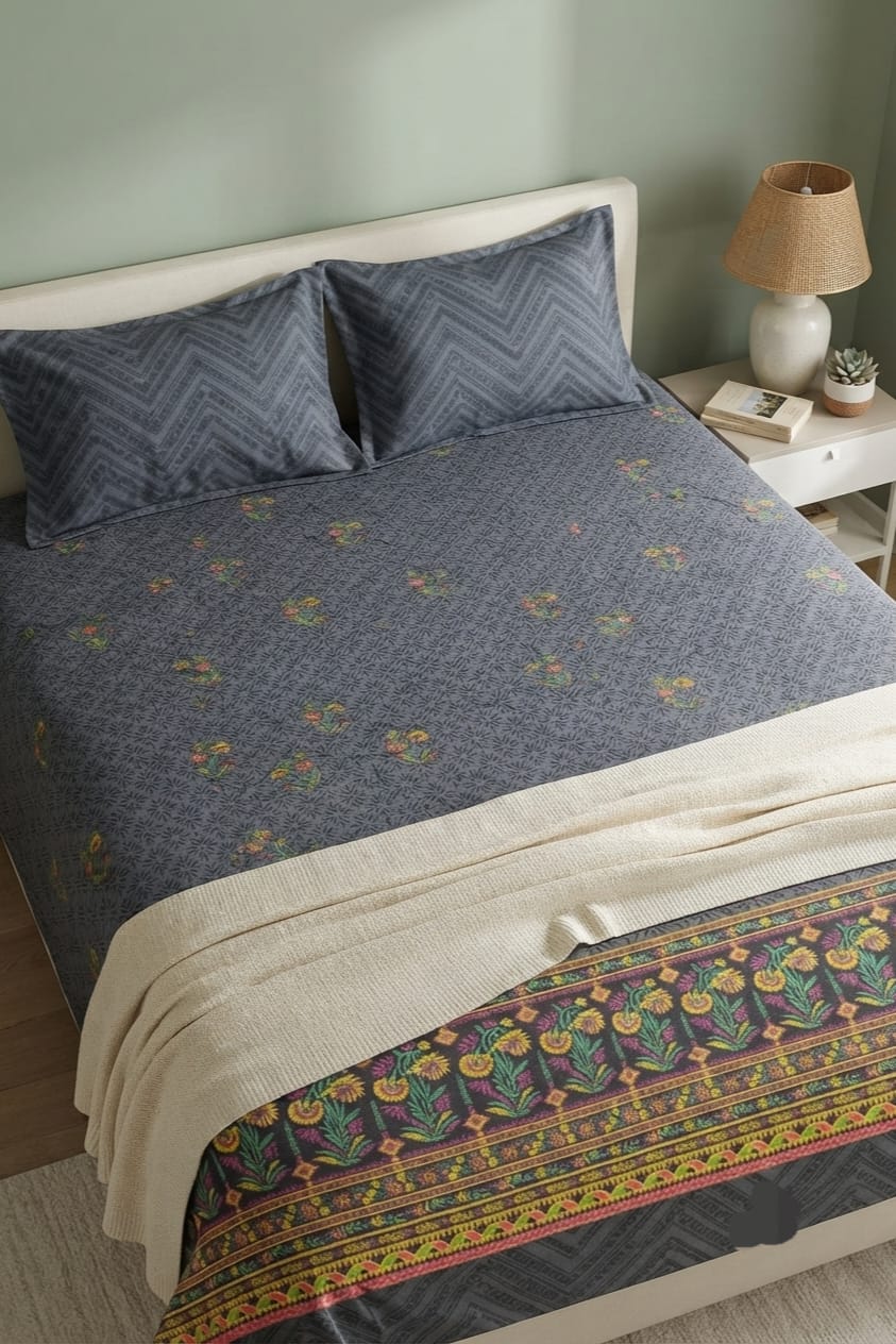 Popular Printed Cotton Bed Sheet