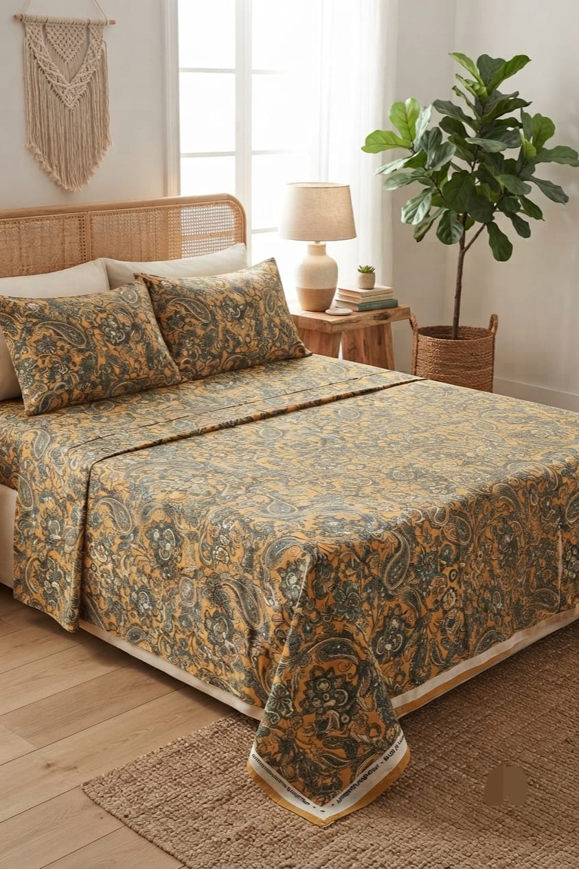 Popular Printed Cotton Bed Sheet