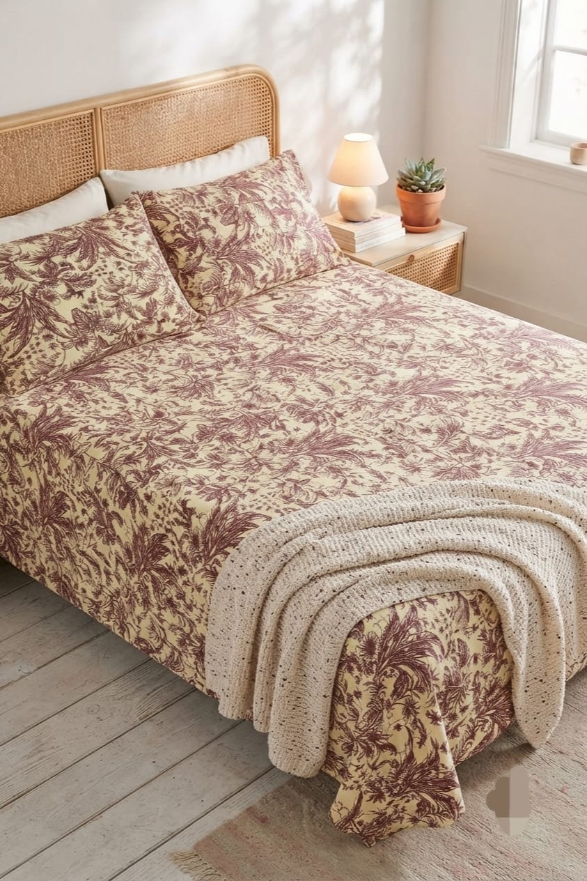 Popular Printed Cotton Bed Sheet