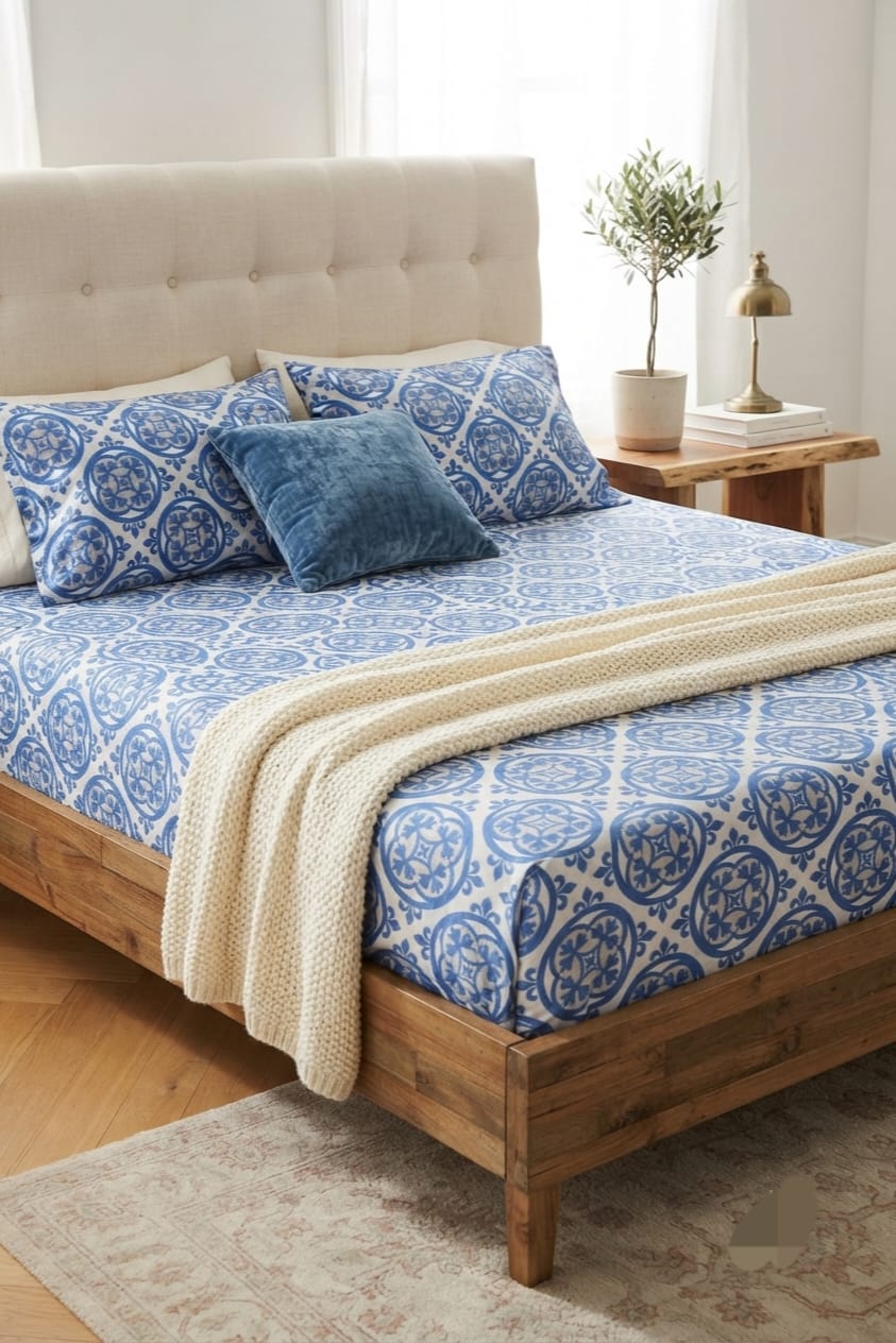 Popular Printed Cotton Bed Sheet
