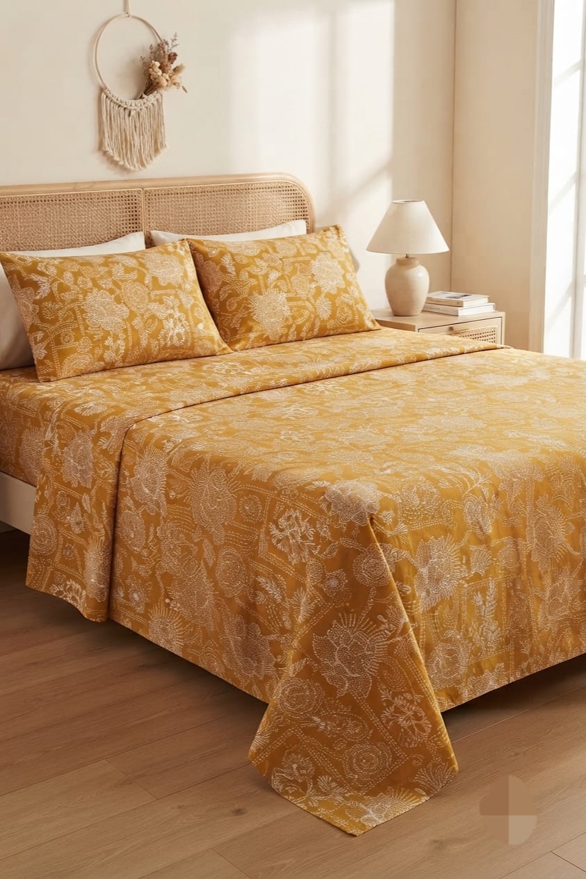 Popular Printed Cotton Bed Sheet