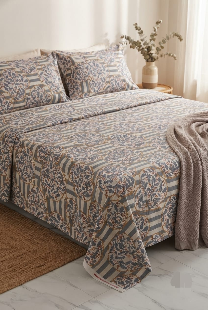 Popular Printed Cotton Bed Sheet