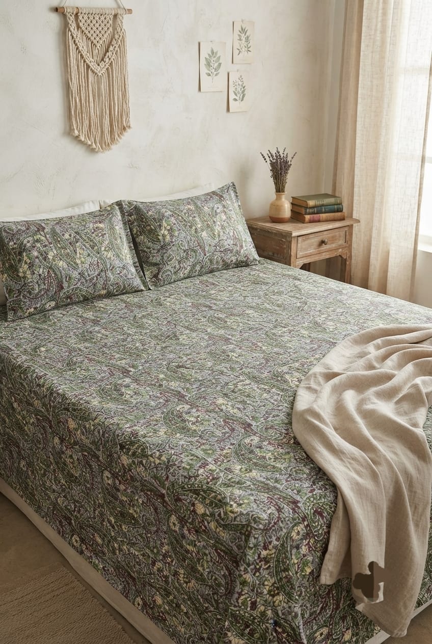 Popular Printed Cotton Bed Sheet