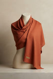 Sapphire Plain Wool Shawl