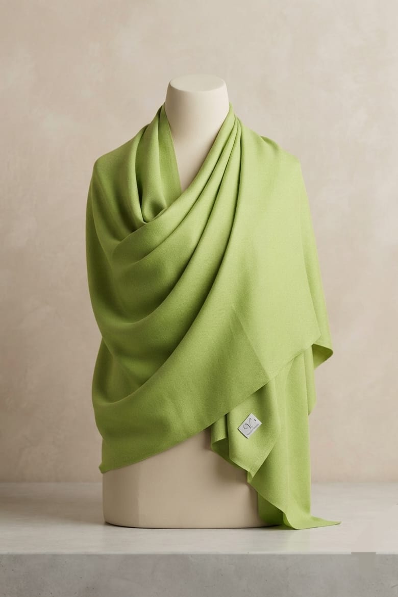 Sapphire Plain Wool Shawl