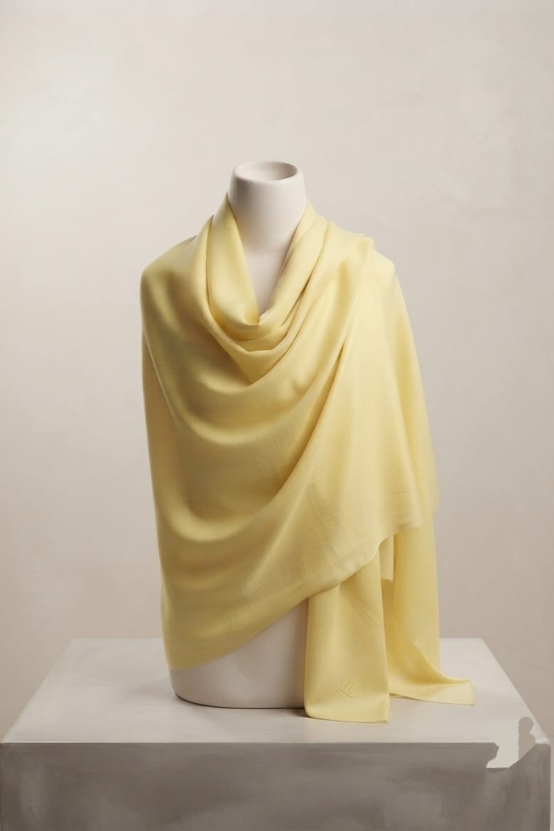 Sapphire Plain Wool Shawl