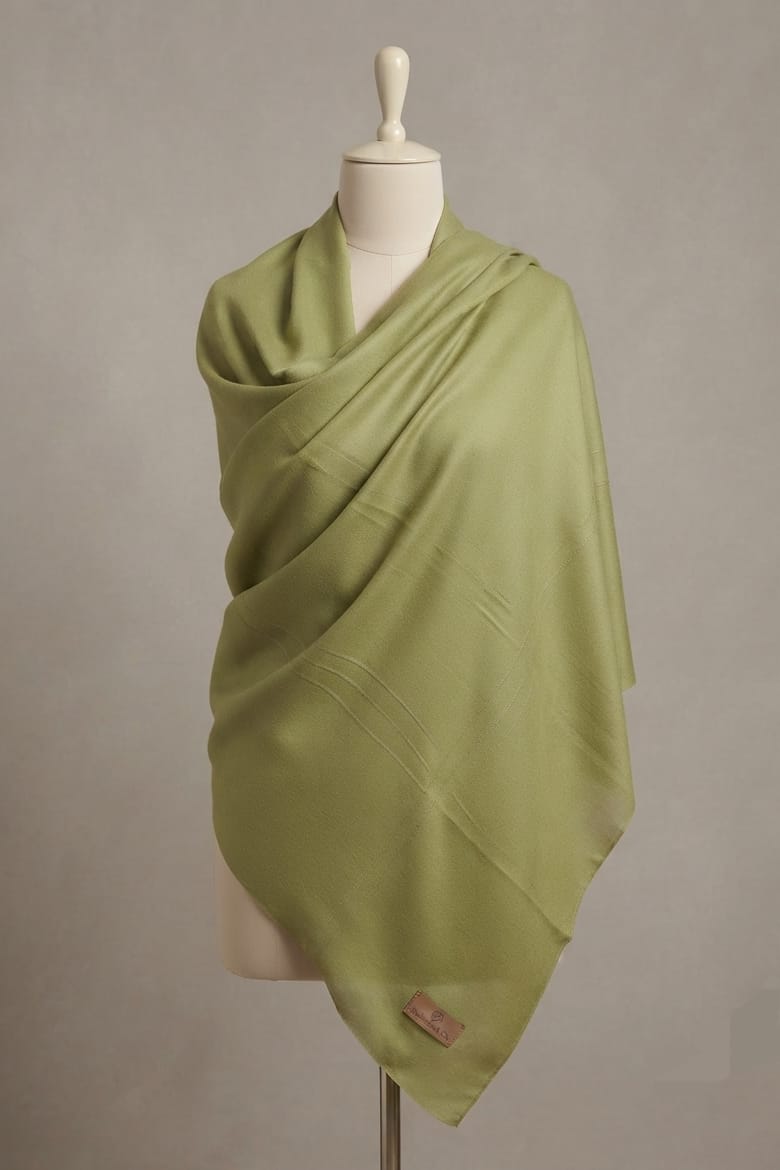 Sapphire Plain Wool Shawl