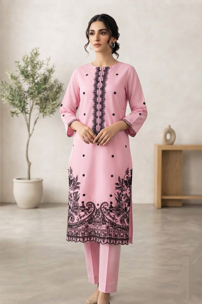 La Reine Unstitched Embroidered Lawn ST 2pc