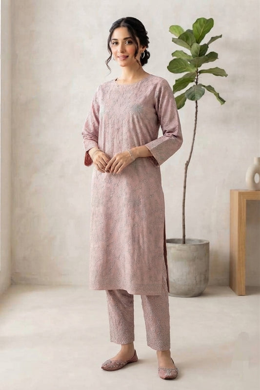 La Reine Unstitched Embroidered Lawn ST 2pc