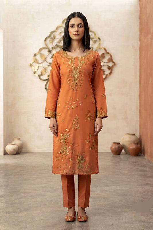 La Reine Unstitched Embroidered Lawn ST 2pc