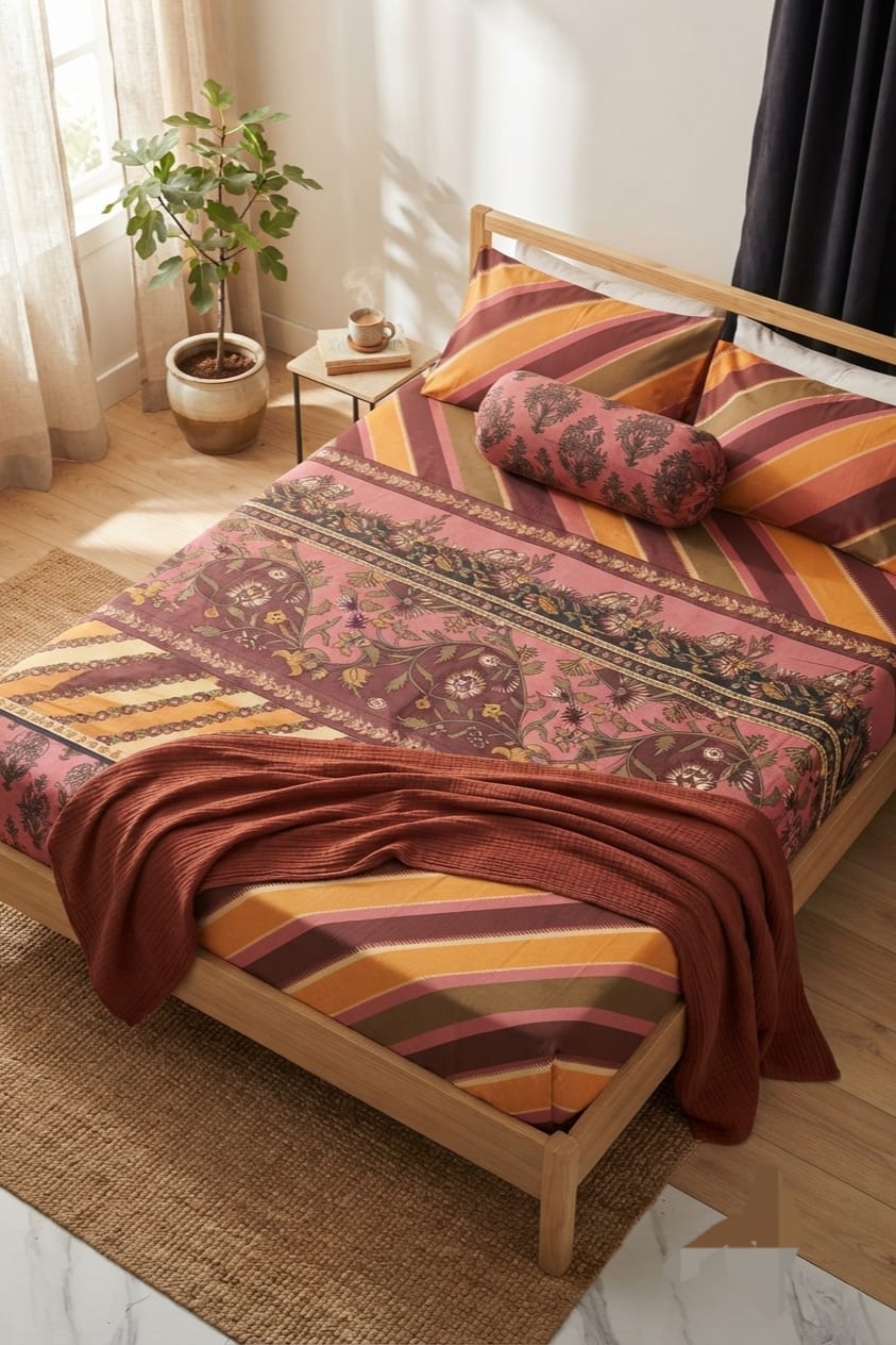 Popular Printed Cotton Bed Sheet