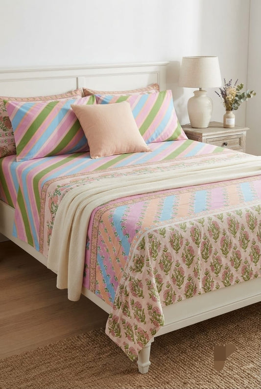 Popular Printed Cotton Bed Sheet