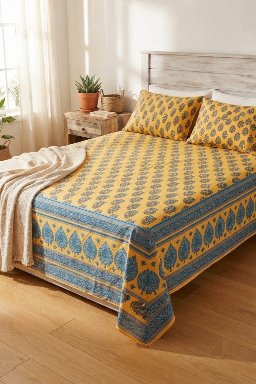 Popular Printed Cotton Bed Sheet