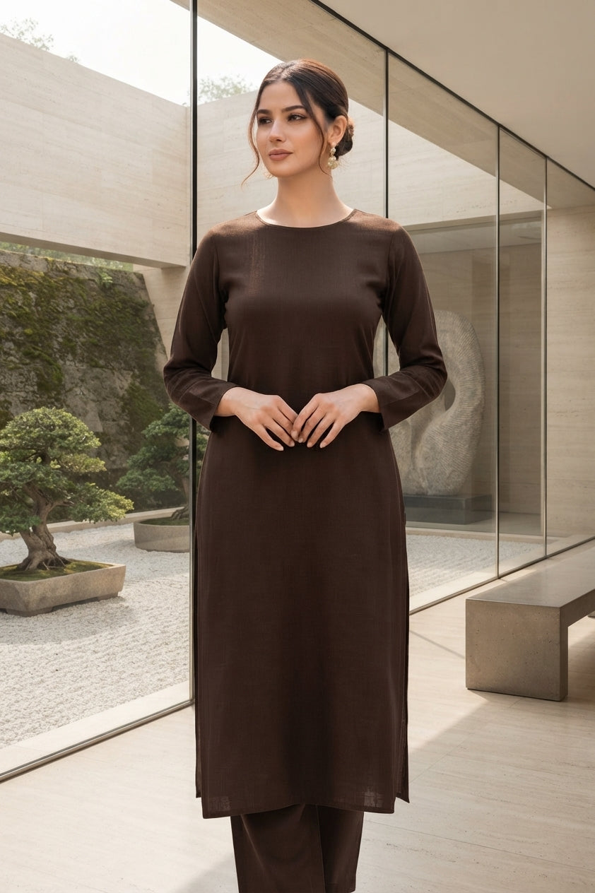 Sapphire Unstitched Plaino Linen ST 2pc