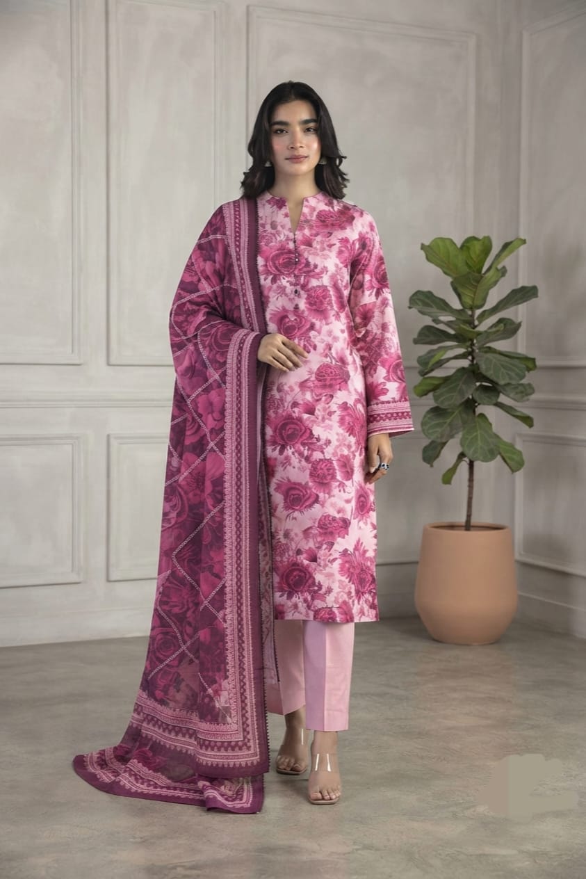 Khaadi Unstitched Printed Khaddar 3pc