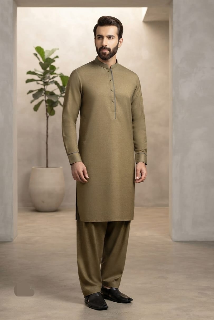 Gul Ahmed Men's Unstitched Wash & Wear