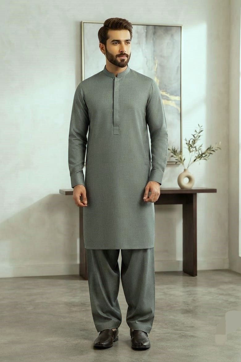 Gul Ahmed Men's Unstitched Wash & Wear
