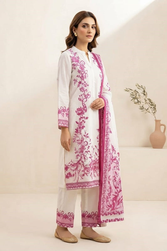 Saya Unstitched Printed Dobby Viscose 3pc