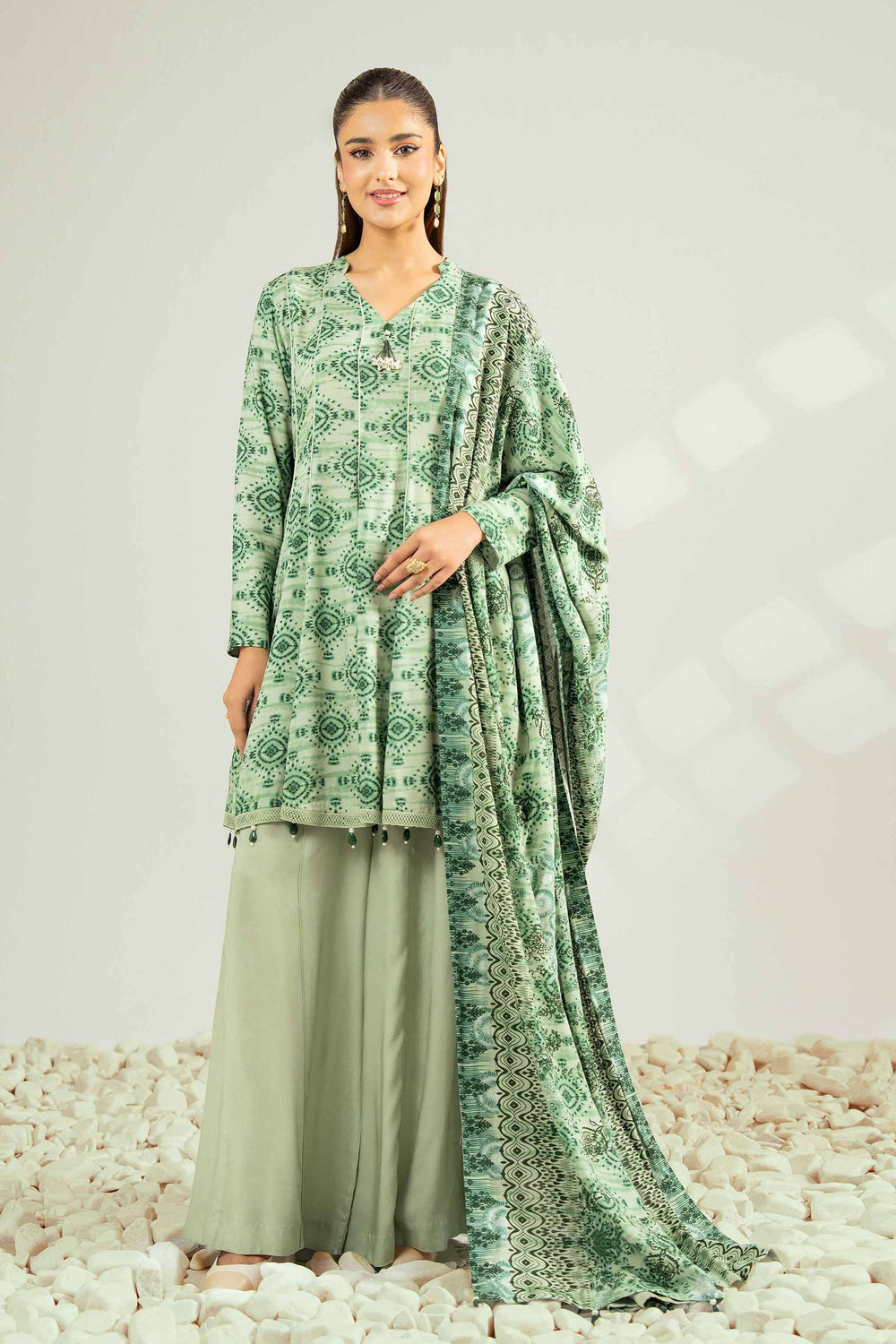 Nishat Unstitched Printed Viscose 3pc