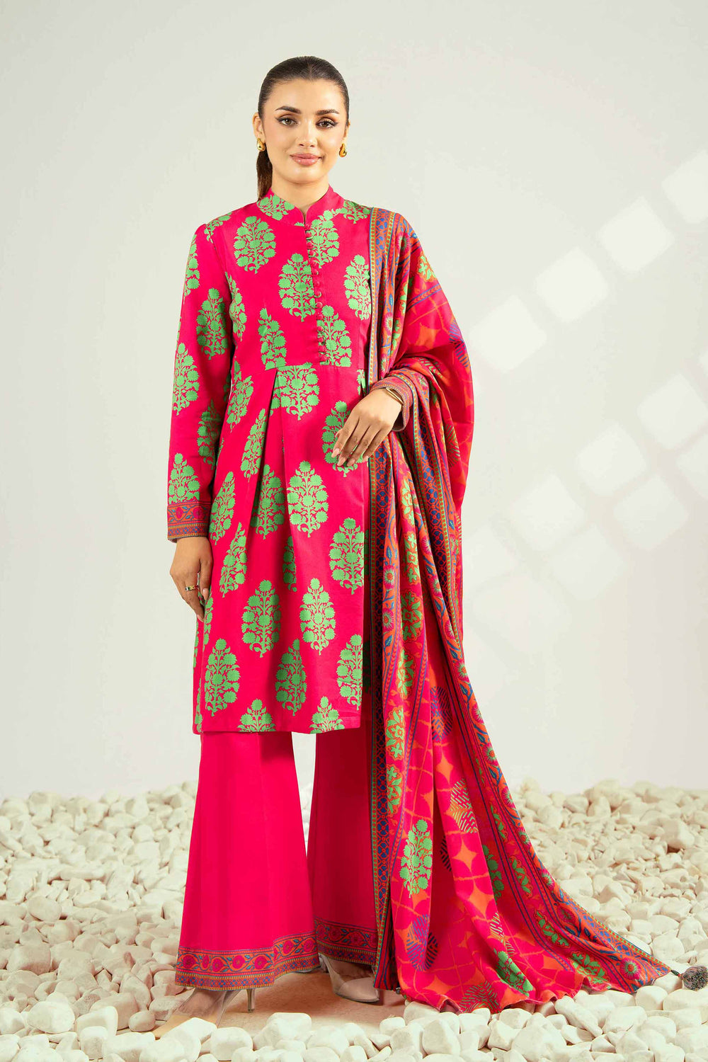 Nishat Unstitched Printed Viscose 3pc