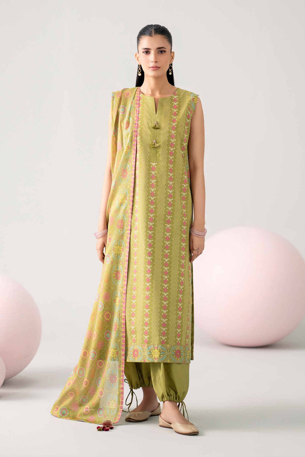 Nishat Unstitched Printed Viscose 3pc