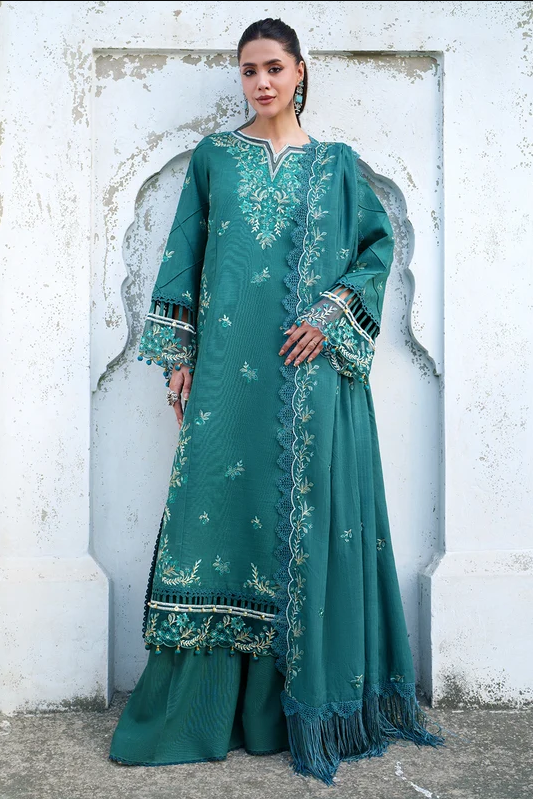 Mahnur Nova Embroidered Luxury Khaddar 3pc