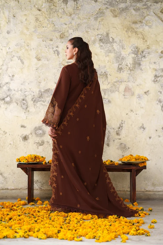 Mahnur Nova Embroidered Luxury Khaddar 3pc
