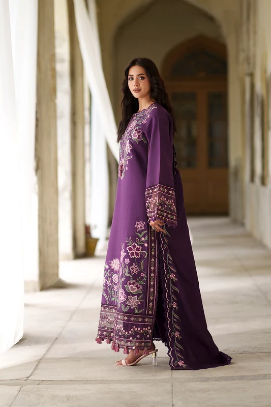 Mahnur Nova Embroidered Luxury Khaddar 3pc