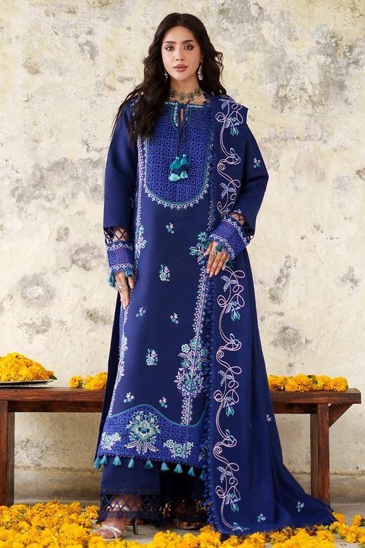 Mahnur Nova Embroidered Luxury Khaddar 3pc