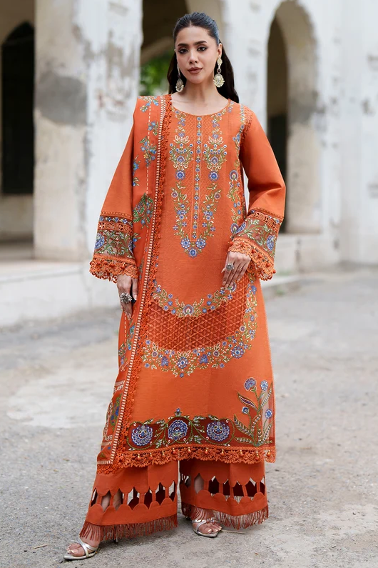 Mahnur Nova Embroidered Luxury Khaddar 3pc