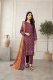 Mizaj Hoorain Unstitched Printed Khaddar 3pc