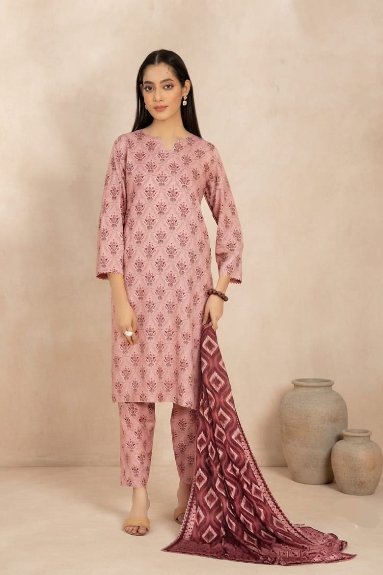 Tawakal Dilshan Linen Stitched Printed 3pc