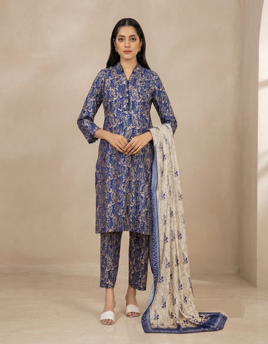 Tawakal Dilshan Linen Stitched Printed 3pc