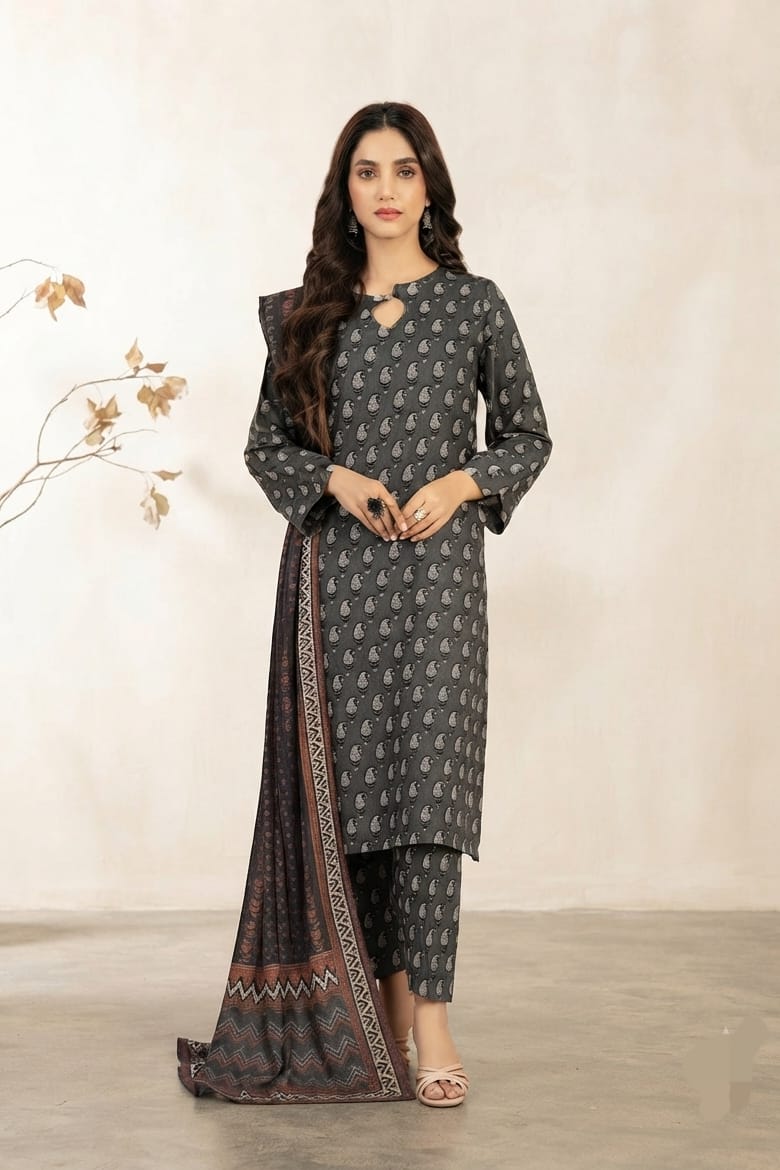 Tawakal Dilshan Linen Stitched Printed 3pc